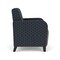 Lesro Siena Lounge Reception Guest Chair, Black, RS Night Sky Back, MD Farro Seat, RS Night Sky Arm Panels SN1101 - alternate 2